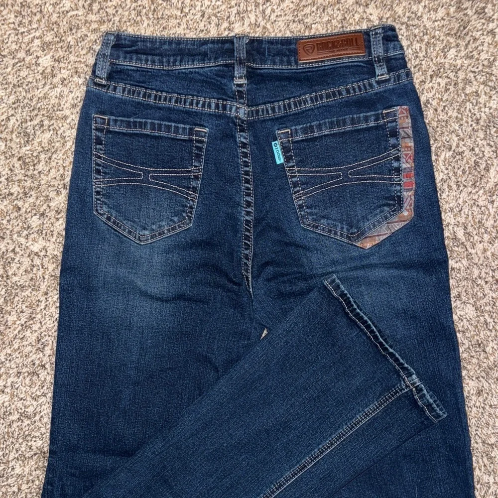 Rock and Roll Denim x Hooey Dark Blue Bootcut Jeans - Picture 3 of 3